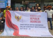 Warga Papua di Depok Bagikan 500 Bendera Merah Putih Sambut HUT ke-80 RI