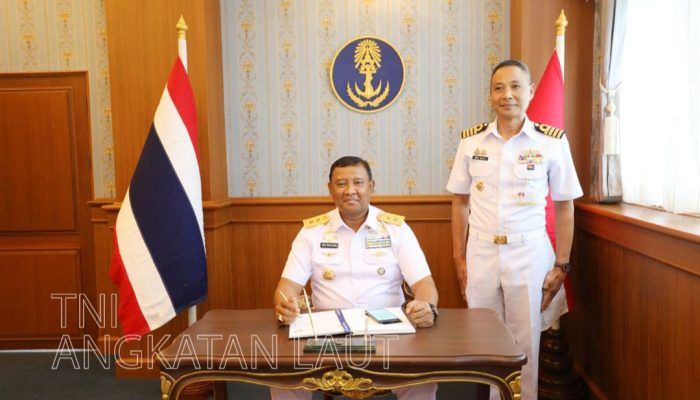 Perkuat Hubungan Diplomasi Maritim, Kas Koarmada RI Laksanakan Courtesy Call ke Angkatan Laut Thailand