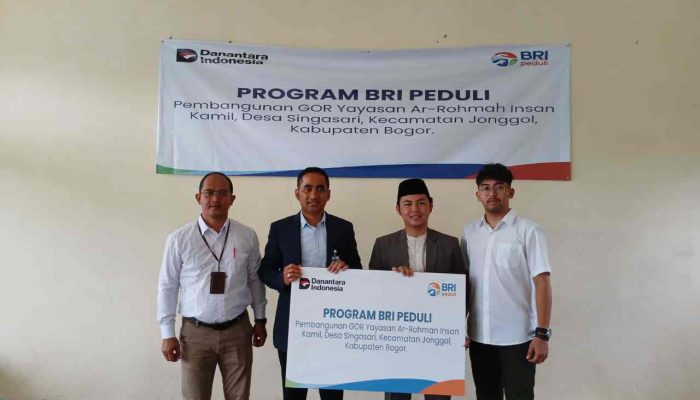 BRI KC Cibubur Hadirkan GOR Baru untuk Aktivitas Santri di Yayasan Ar-Rohman Insan Kamil