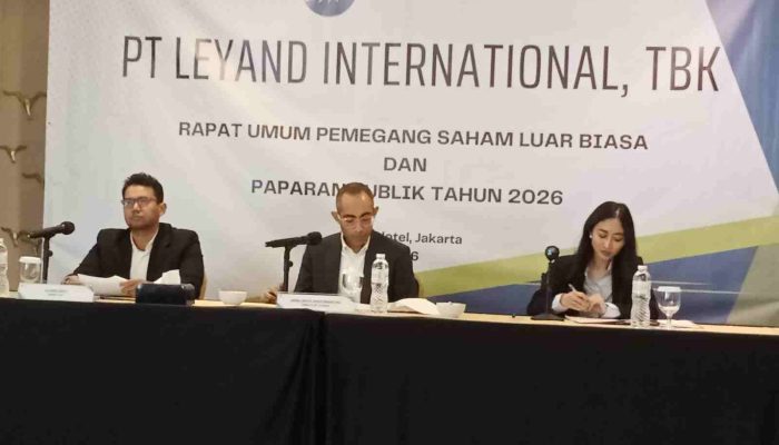 PT. Leyand International, TBK Gelar Rapat Umum Pemegang Saham Luar Biasa dan Paparan Publik 2026 ok